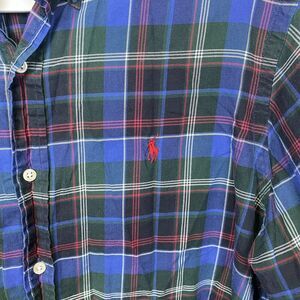 Polo Ralph Lauren L‎ Tartan Plaid Multicolor Shirt Large Classic Fit